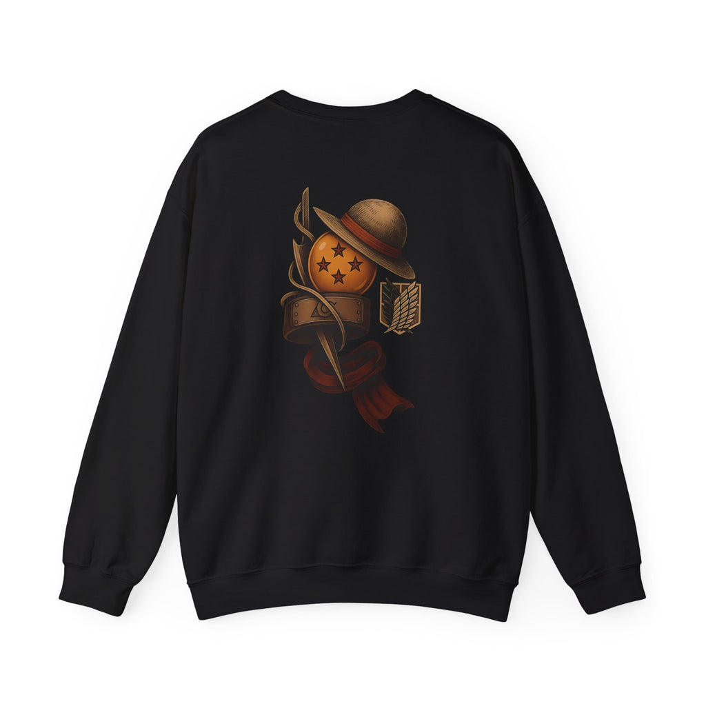 Anime Pirate Emblem Crewneck Sweatshirt
