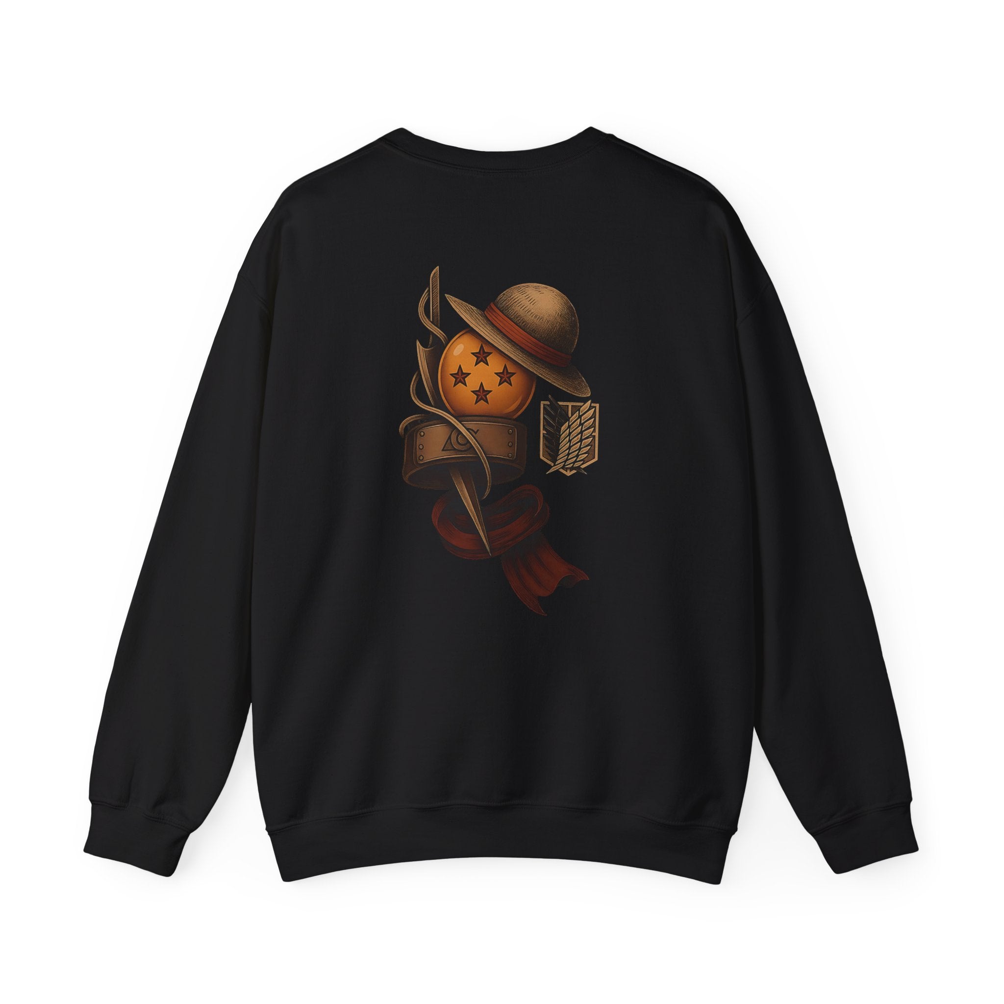 Anime Pirate Emblem Crewneck Sweatshirt