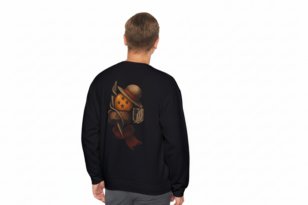 Anime Pirate Emblem Crewneck Sweatshirt