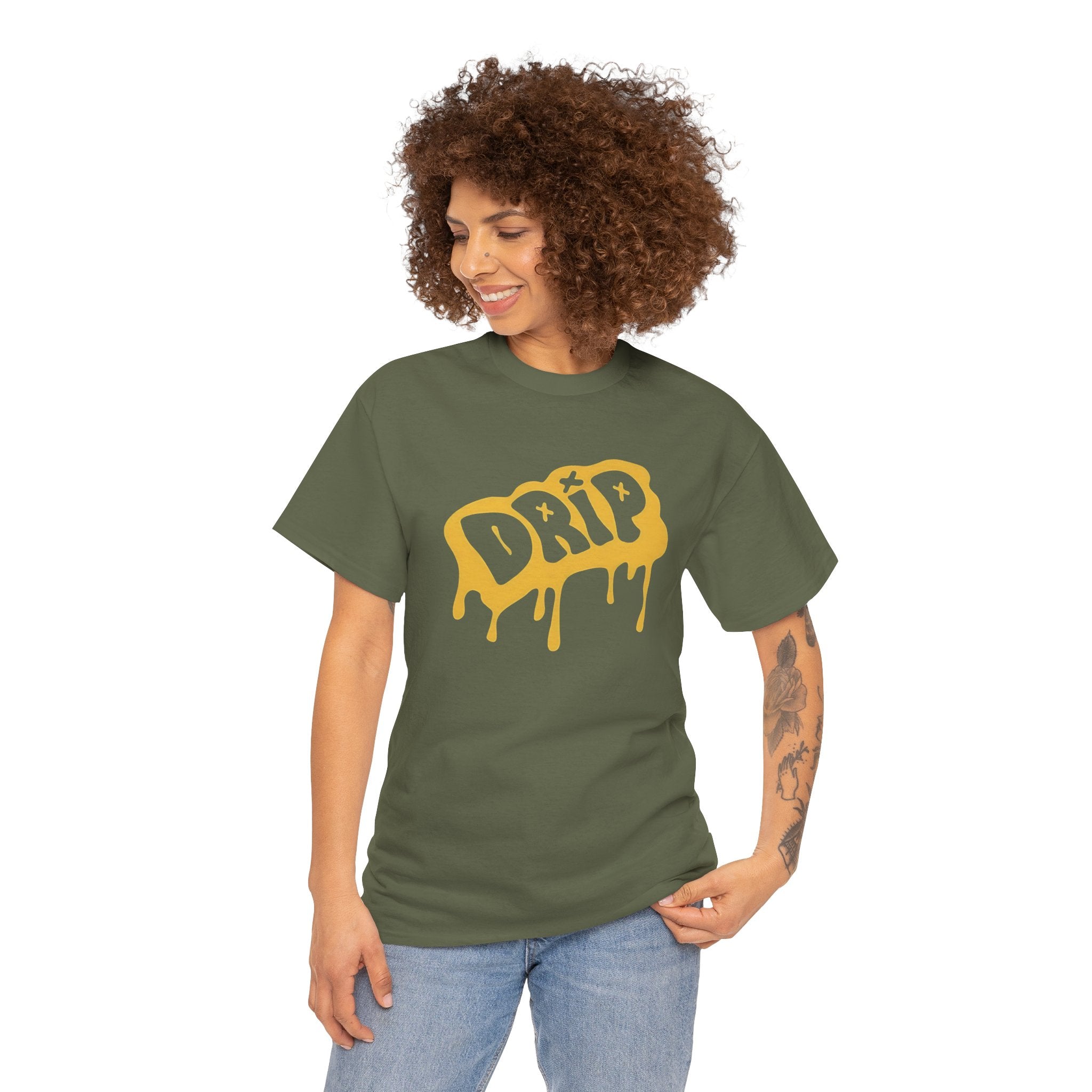 Drip Graphic Tee, Streetwear Fashion, Unisex Cotton T-Shirt, Casual Style, Hip Hop Apparel