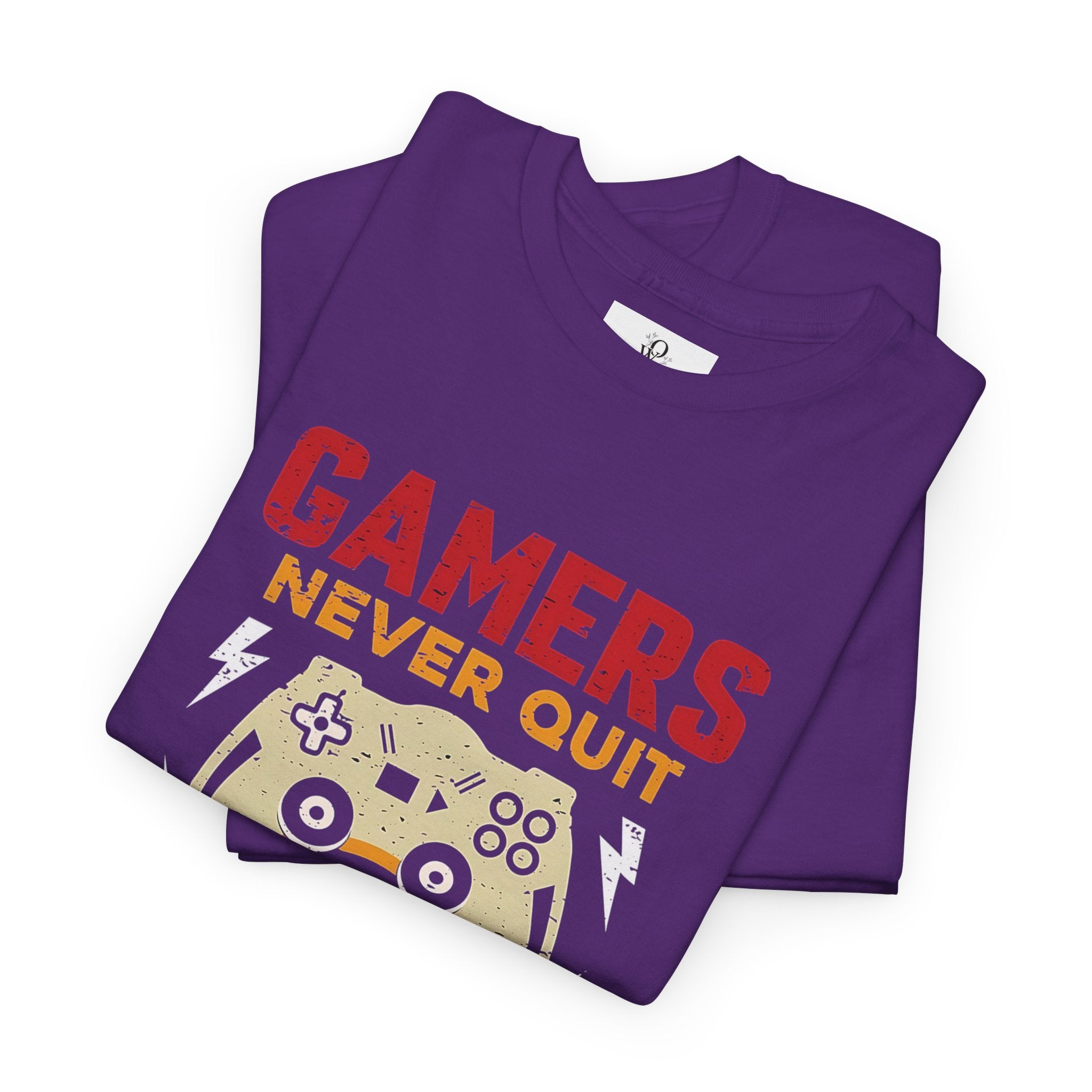 Unisex Gamer Tee - "Gamers Never Quit, We Simply Restart" - Video Game Shirt, Comfortable Casual Wear