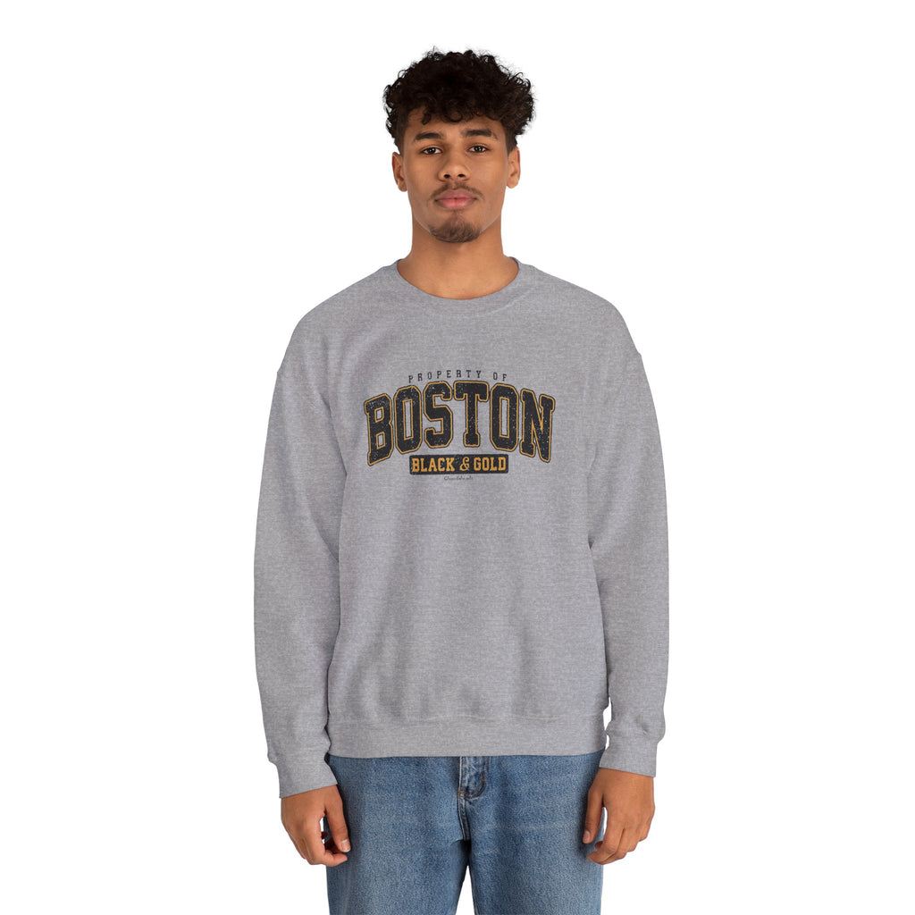 Boston Black & Gold Crewneck Sweatshirt