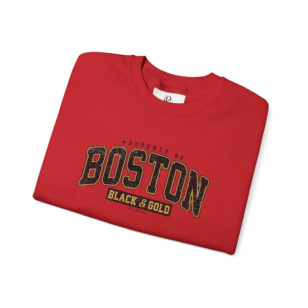 Boston Black & Gold Crewneck Sweatshirt