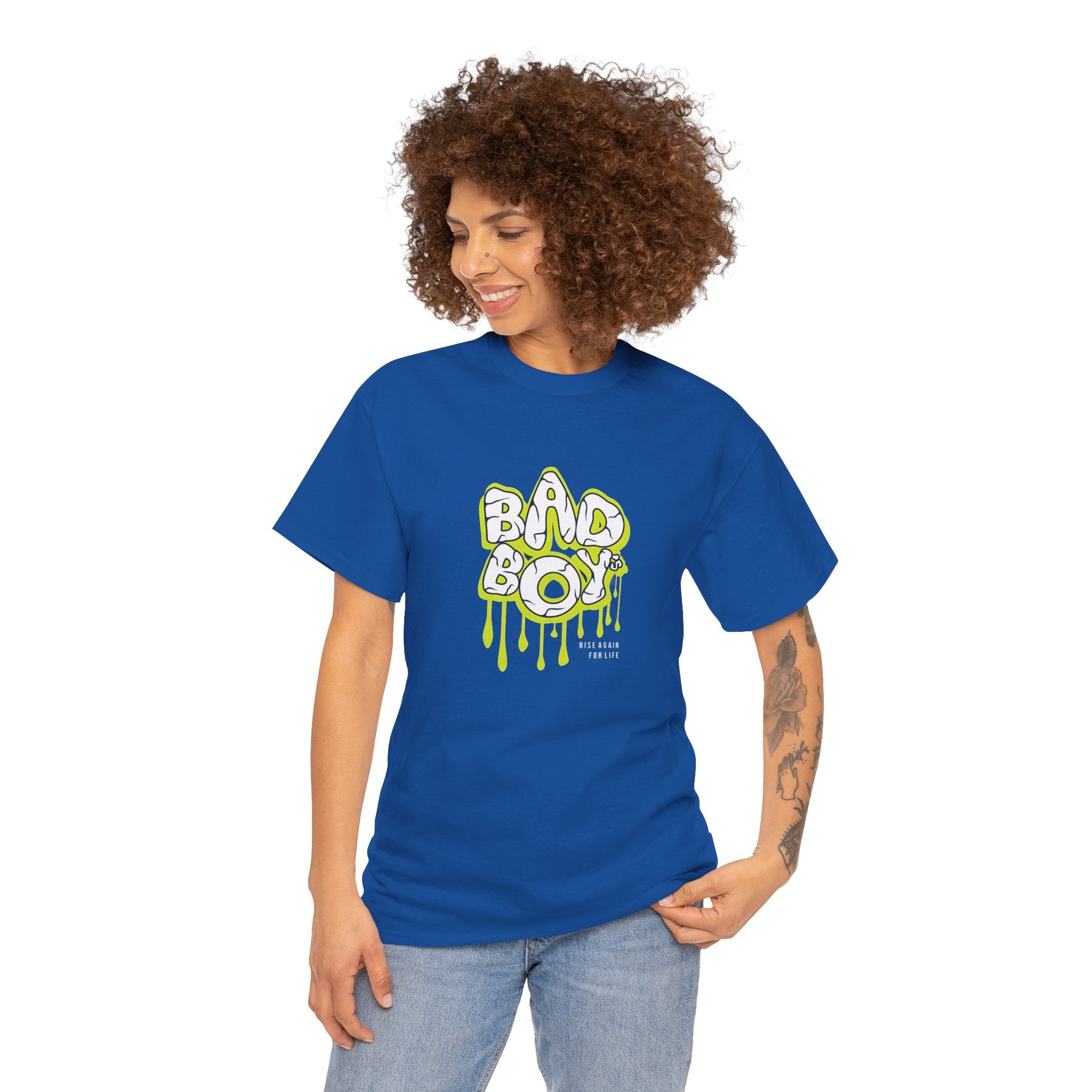 Bad Boy Heavy Cotton Tee - Unisex Graphic Tee, Streetwear Top, Casual Wear,