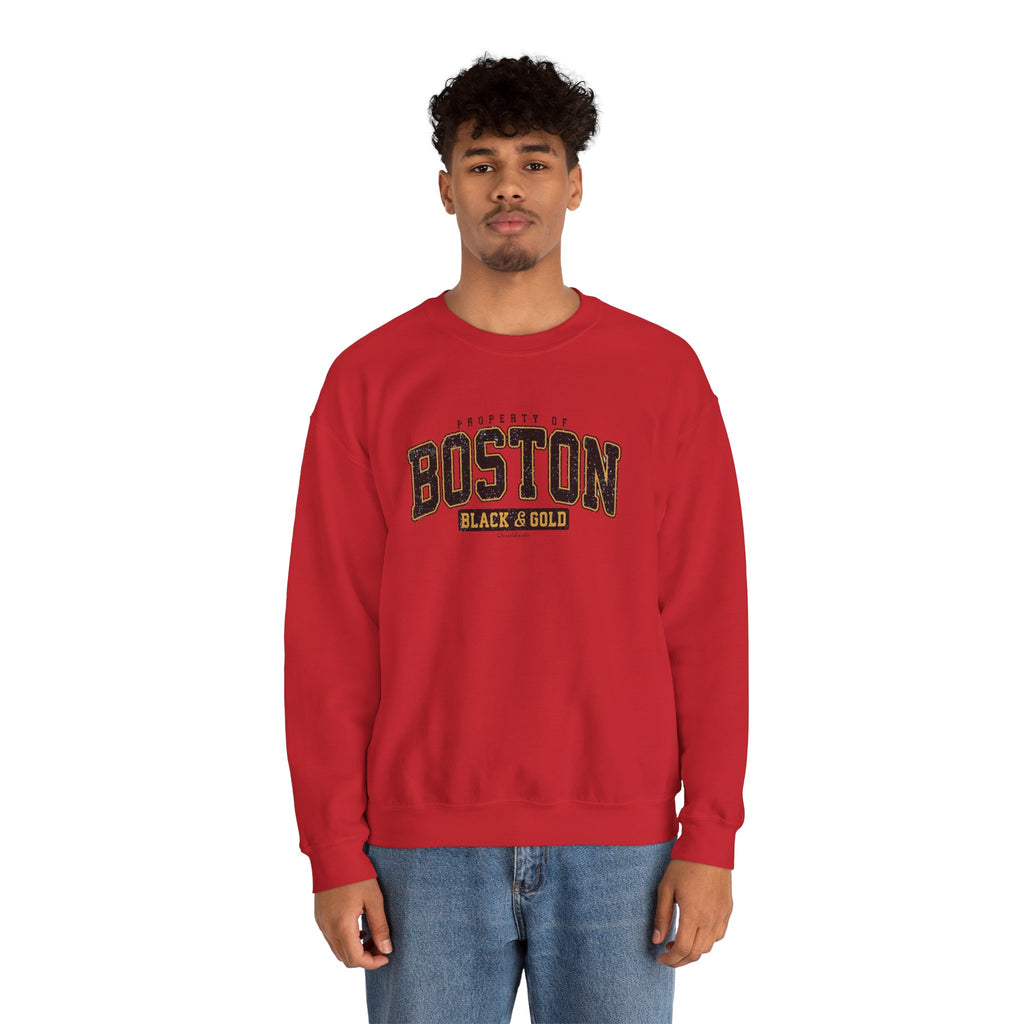 Boston Black & Gold Crewneck Sweatshirt