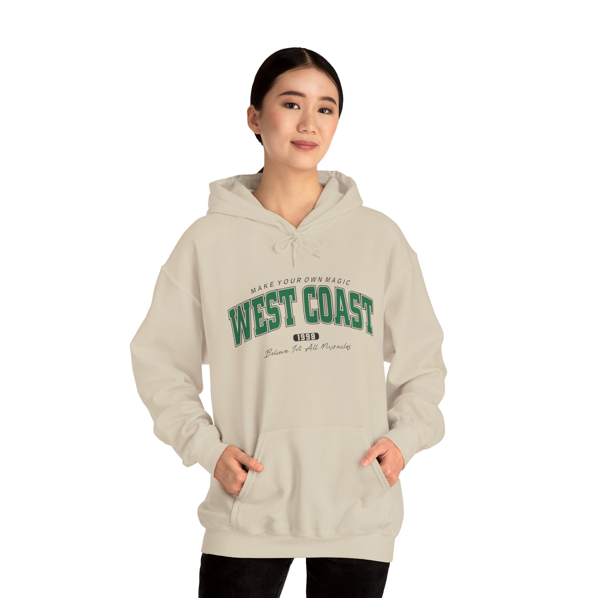 West Coast Hoodie – Vintage Collegiate Graphic Pullover