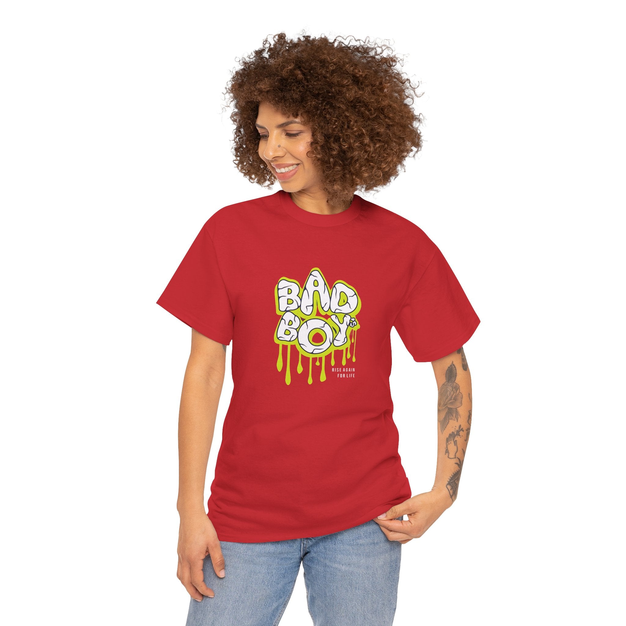 Bad Boy Heavy Cotton Tee - Unisex Graphic Tee, Streetwear Top, Casual Wear,