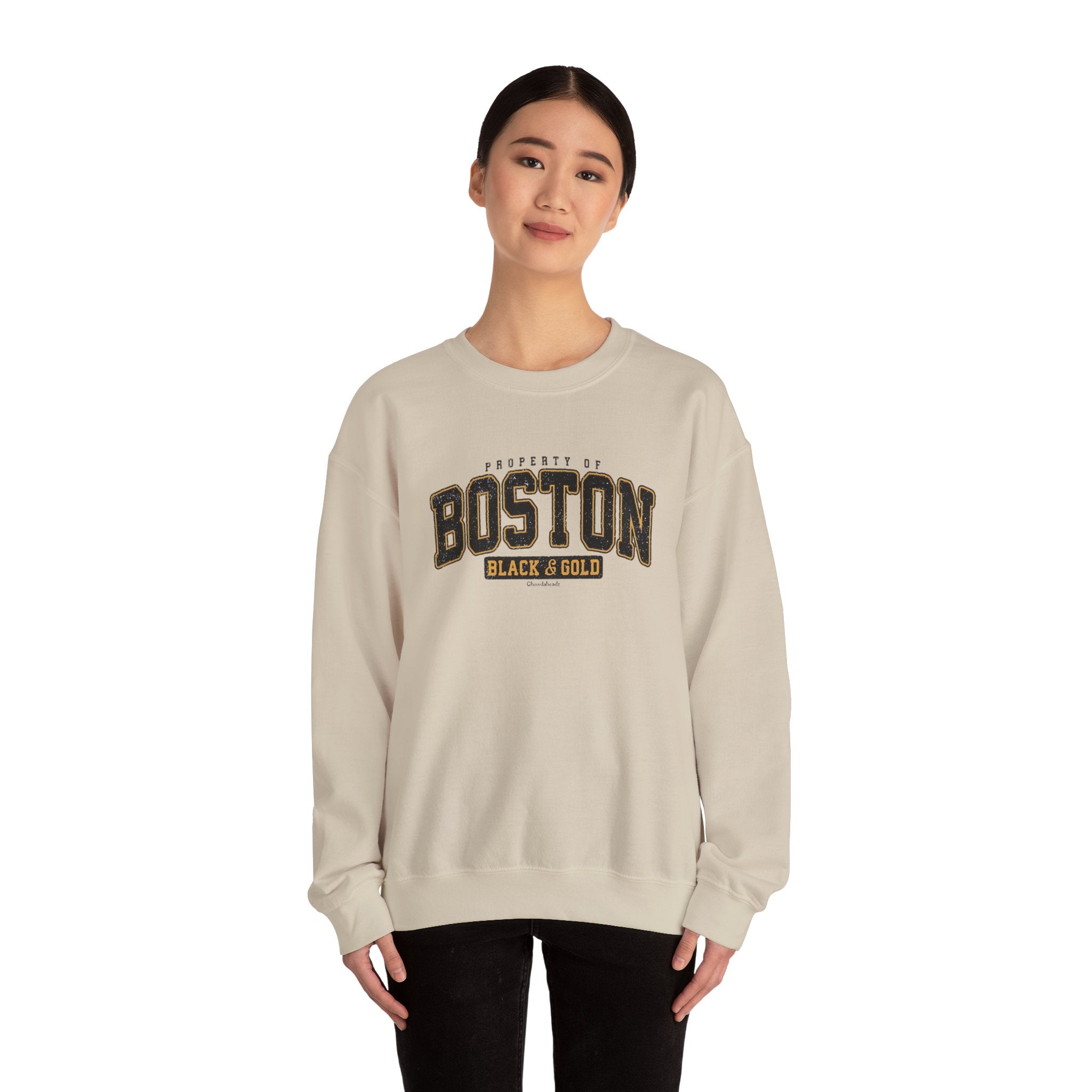Boston Black & Gold Crewneck Sweatshirt