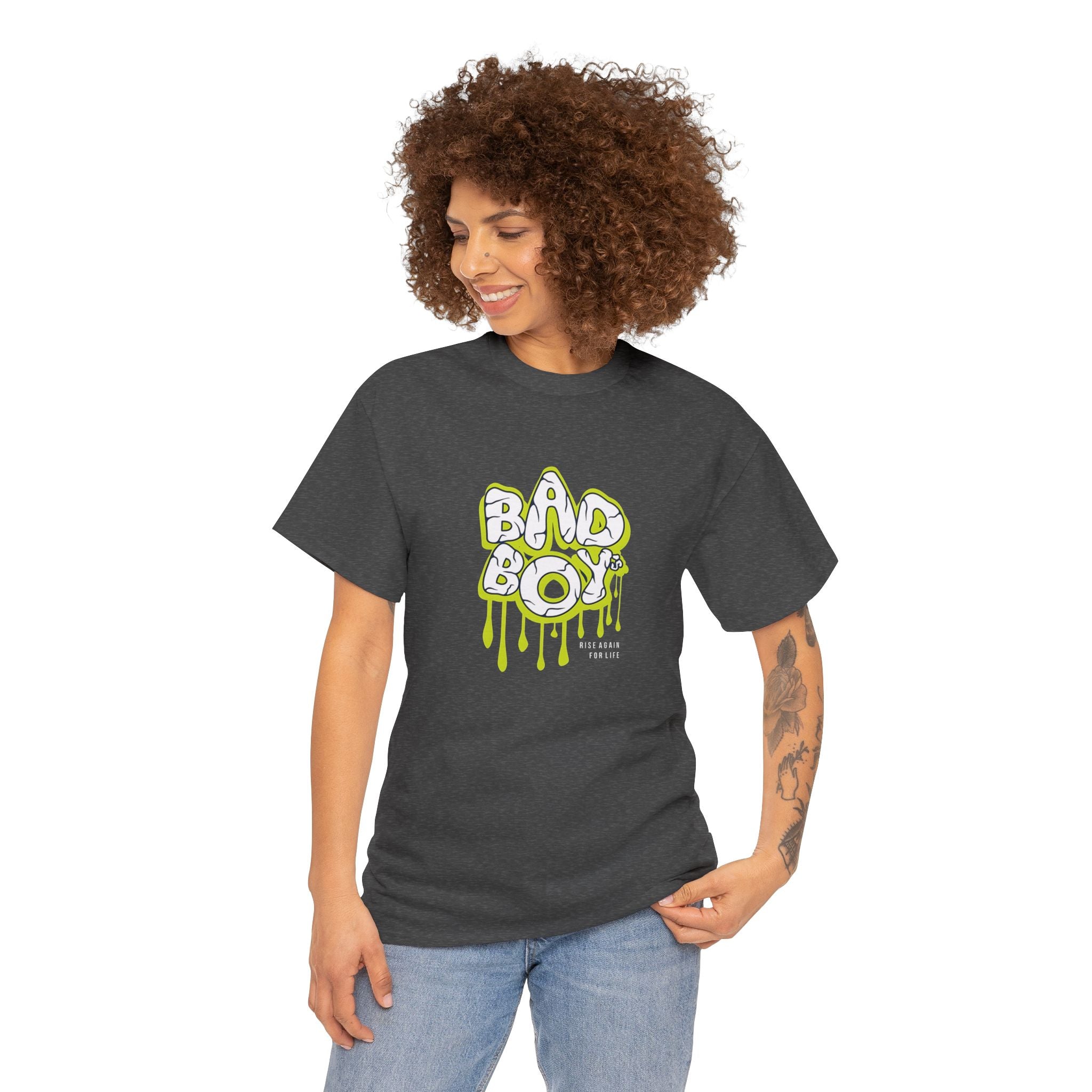 Bad Boy Heavy Cotton Tee - Unisex Graphic Tee, Streetwear Top, Casual Wear,