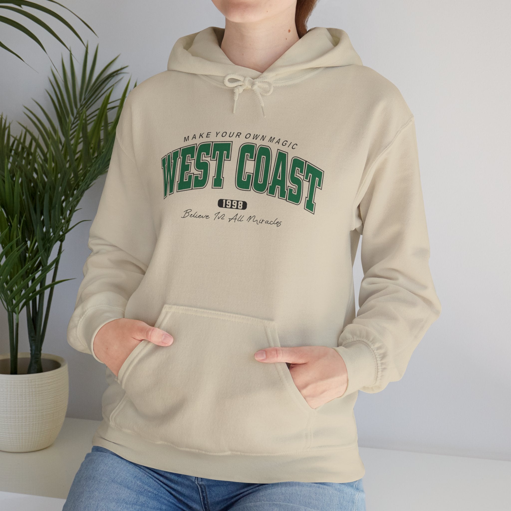 West Coast Hoodie – Vintage Collegiate Graphic Pullover