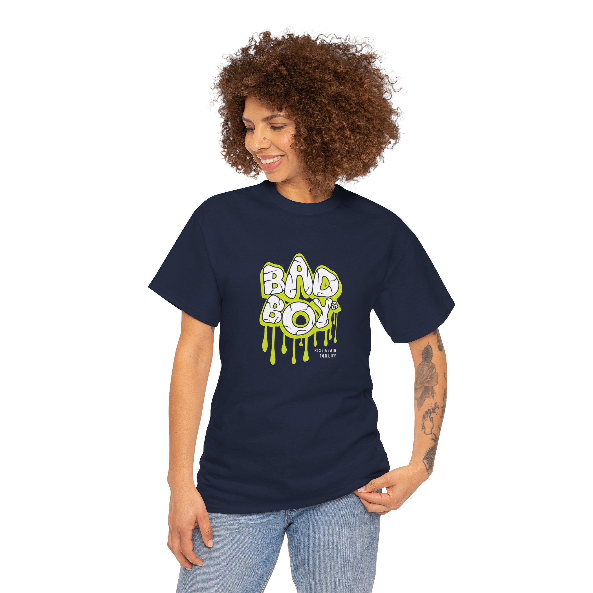 Bad Boy Heavy Cotton Tee - Unisex Graphic Tee, Streetwear Top, Casual Wear,