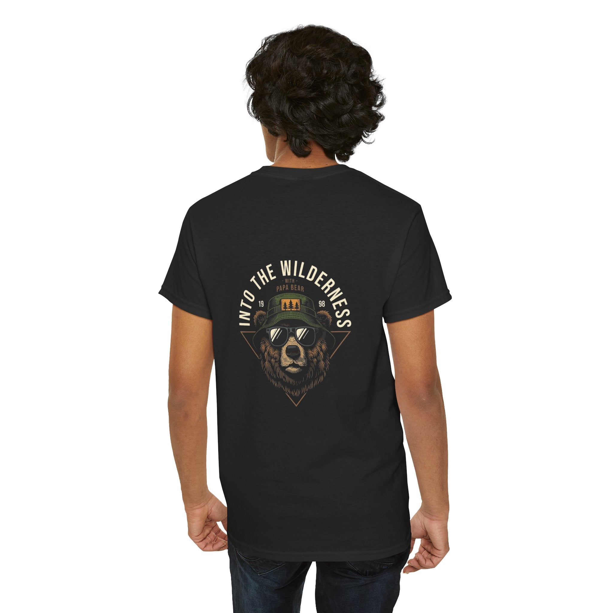 Adventurous Bear Graphic Tee | Wilderness Fashion, Casual Wear, Outdoor Enthusiast Gift, Nature Lover Shirt, Adventure Vibes