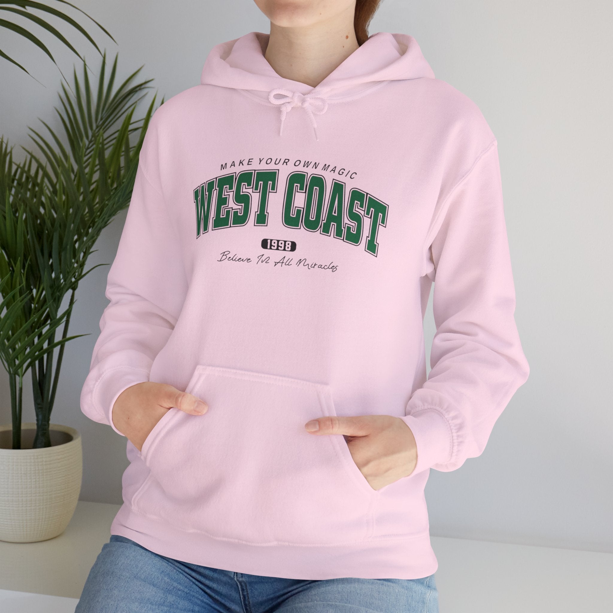 West Coast Hoodie – Vintage Collegiate Graphic Pullover