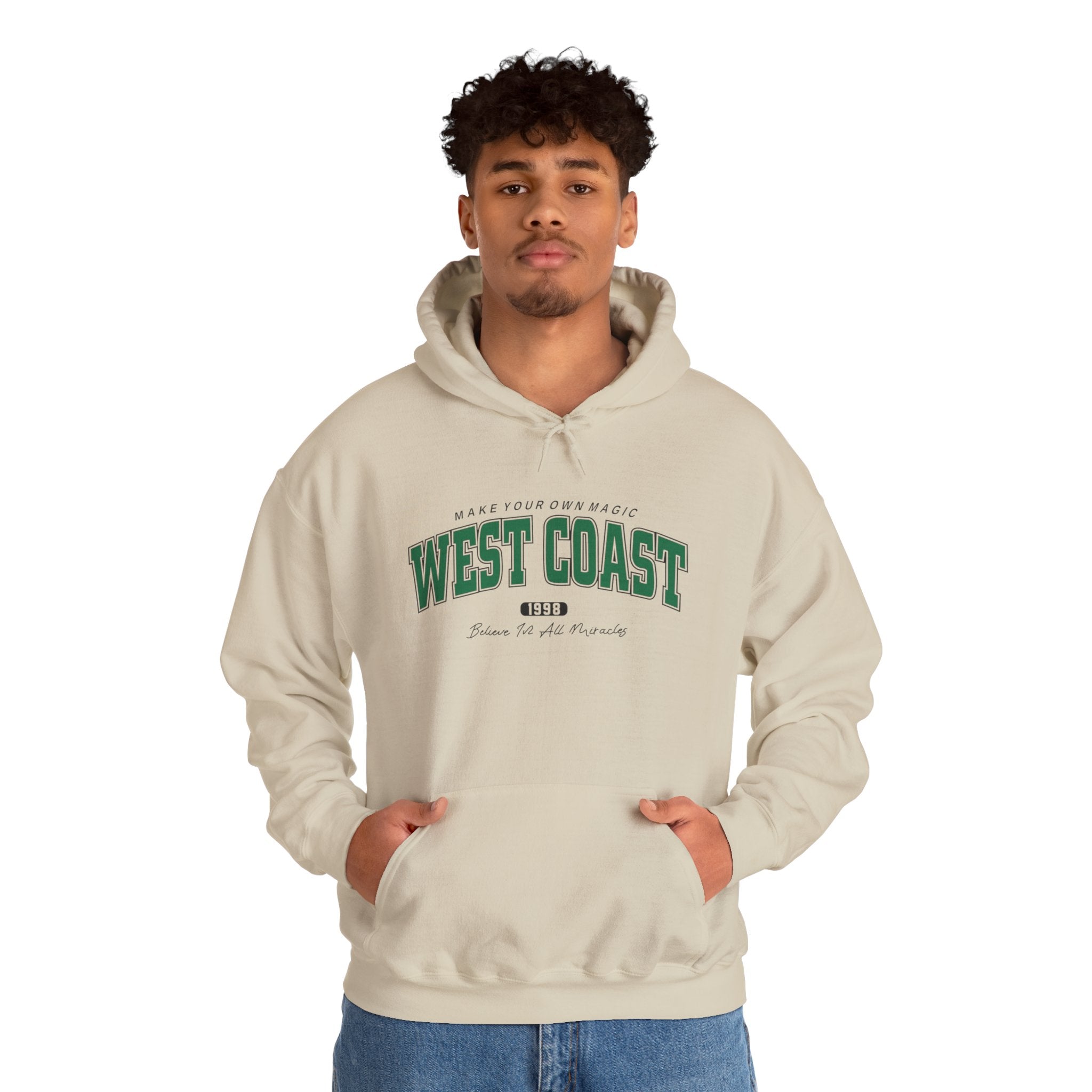 West Coast Hoodie – Vintage Collegiate Graphic Pullover