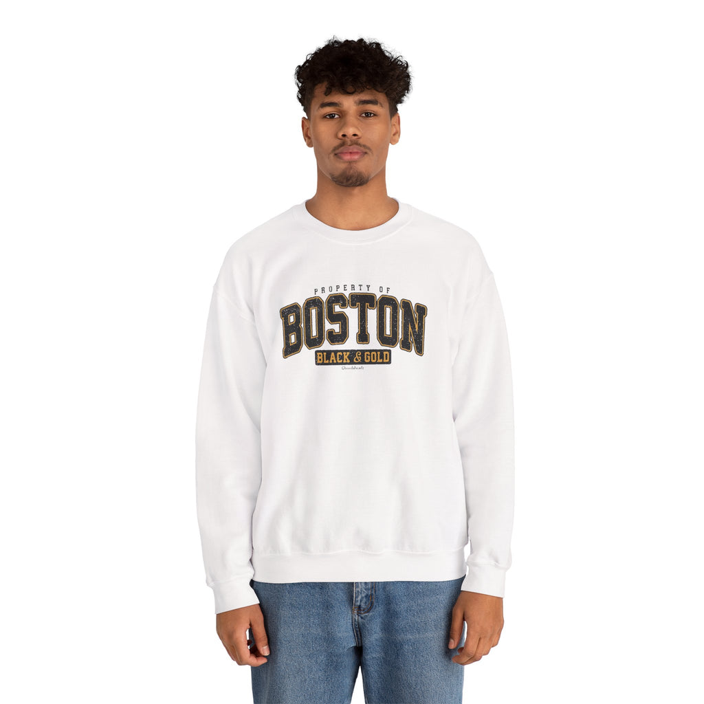 Boston Black & Gold Crewneck Sweatshirt