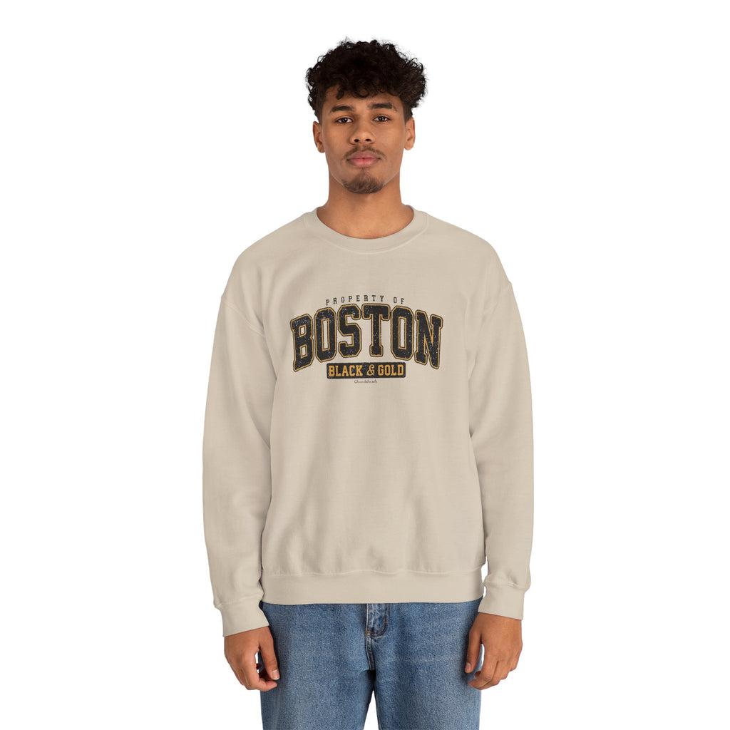 Boston Black & Gold Crewneck Sweatshirt