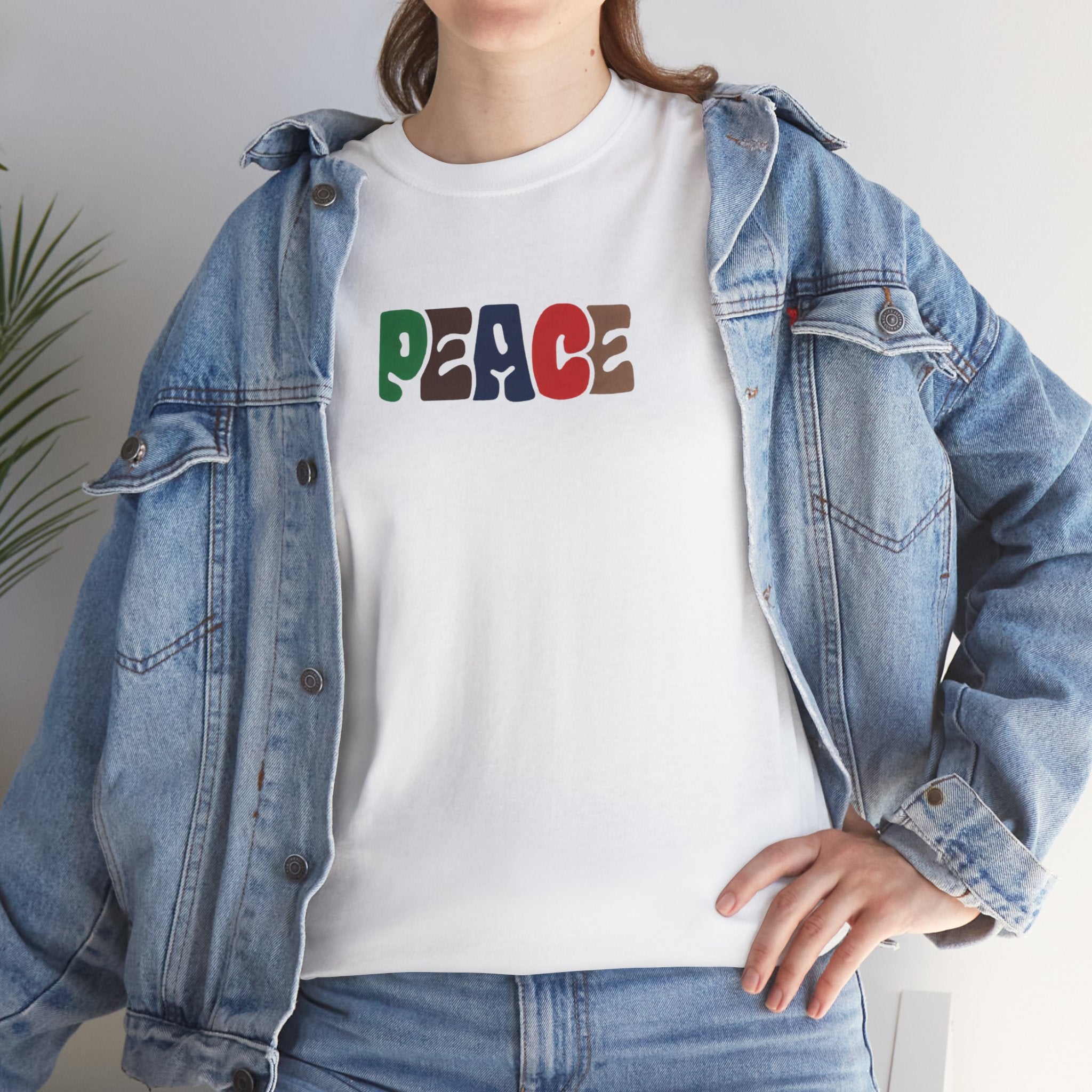 Peace Vibes Unisex Heavy Cotton Tee