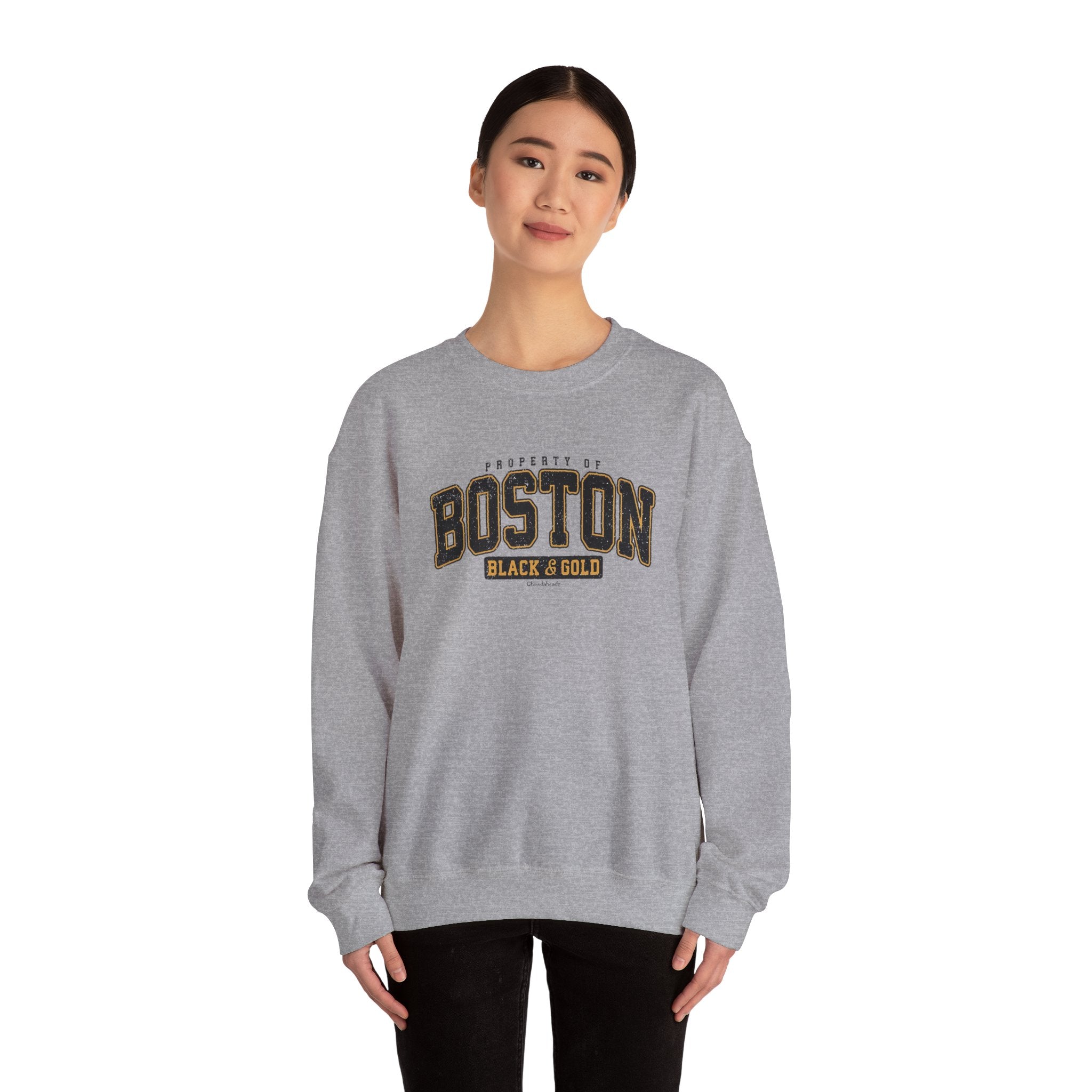 Boston Black & Gold Crewneck Sweatshirt