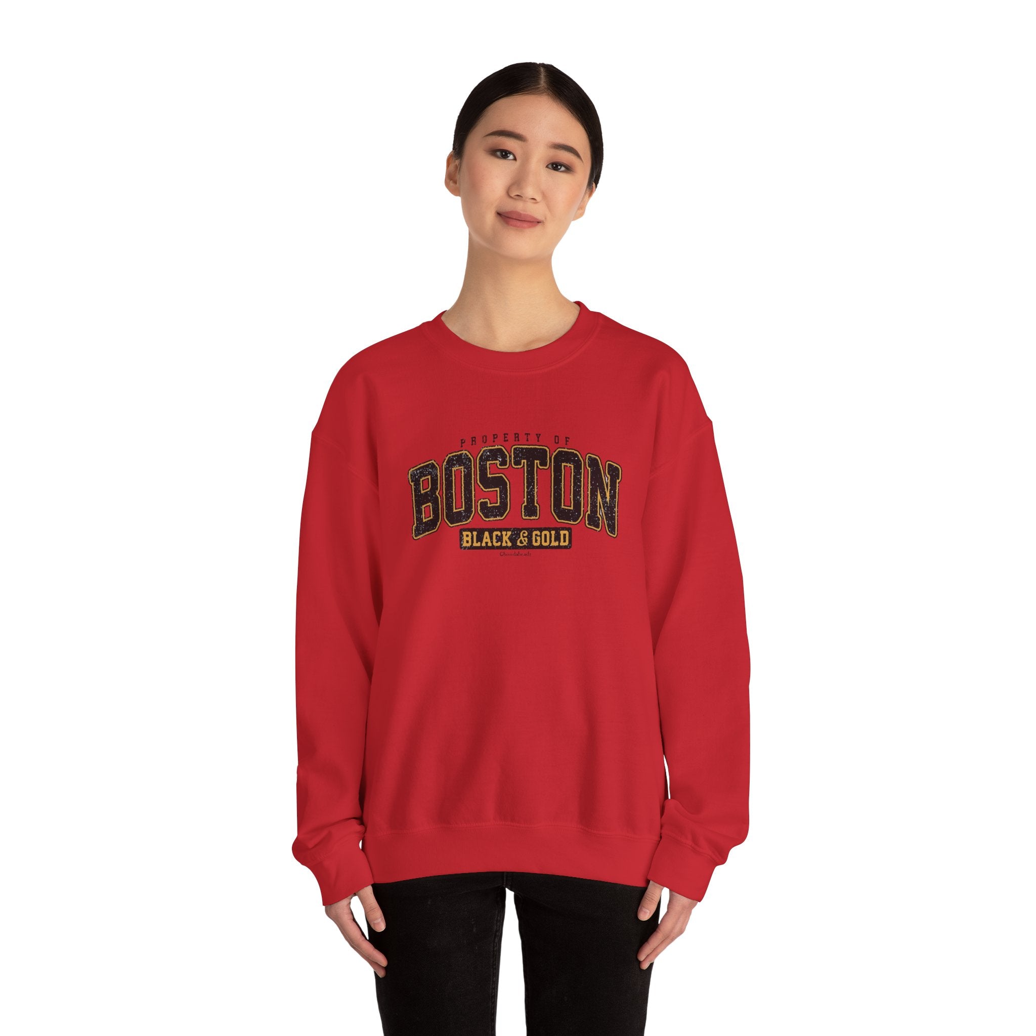 Boston Black & Gold Crewneck Sweatshirt