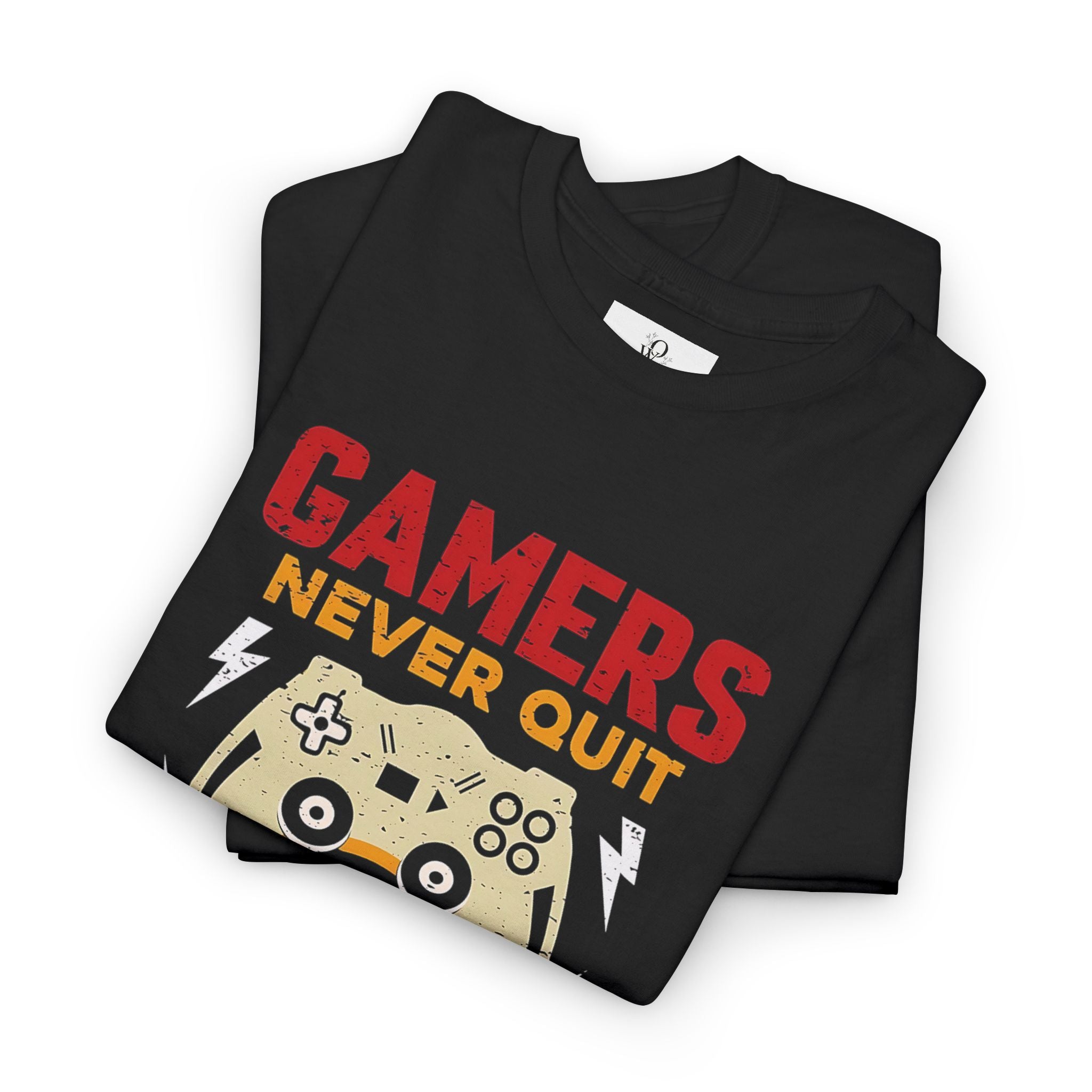 Unisex Gamer Tee - "Gamers Never Quit, We Simply Restart" - Video Game Shirt, Comfortable Casual Wear