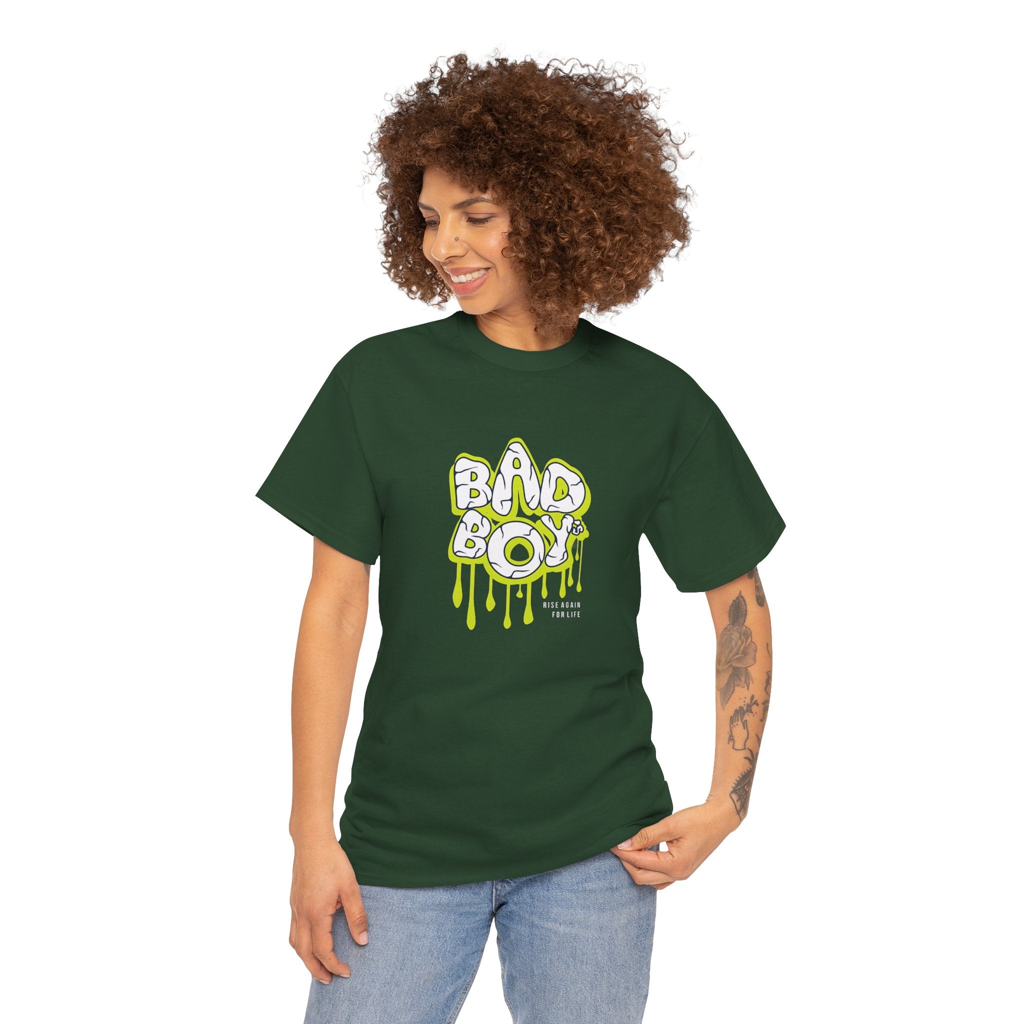 Bad Boy Heavy Cotton Tee - Unisex Graphic Tee, Streetwear Top, Casual Wear,