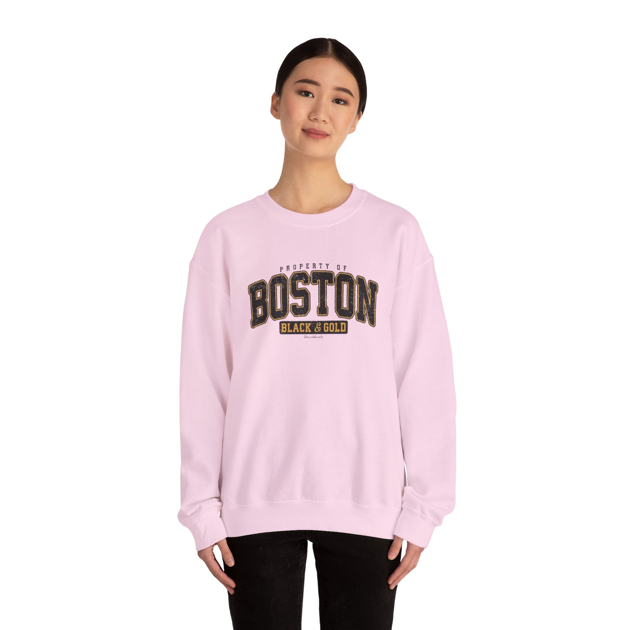 Boston Black & Gold Crewneck Sweatshirt