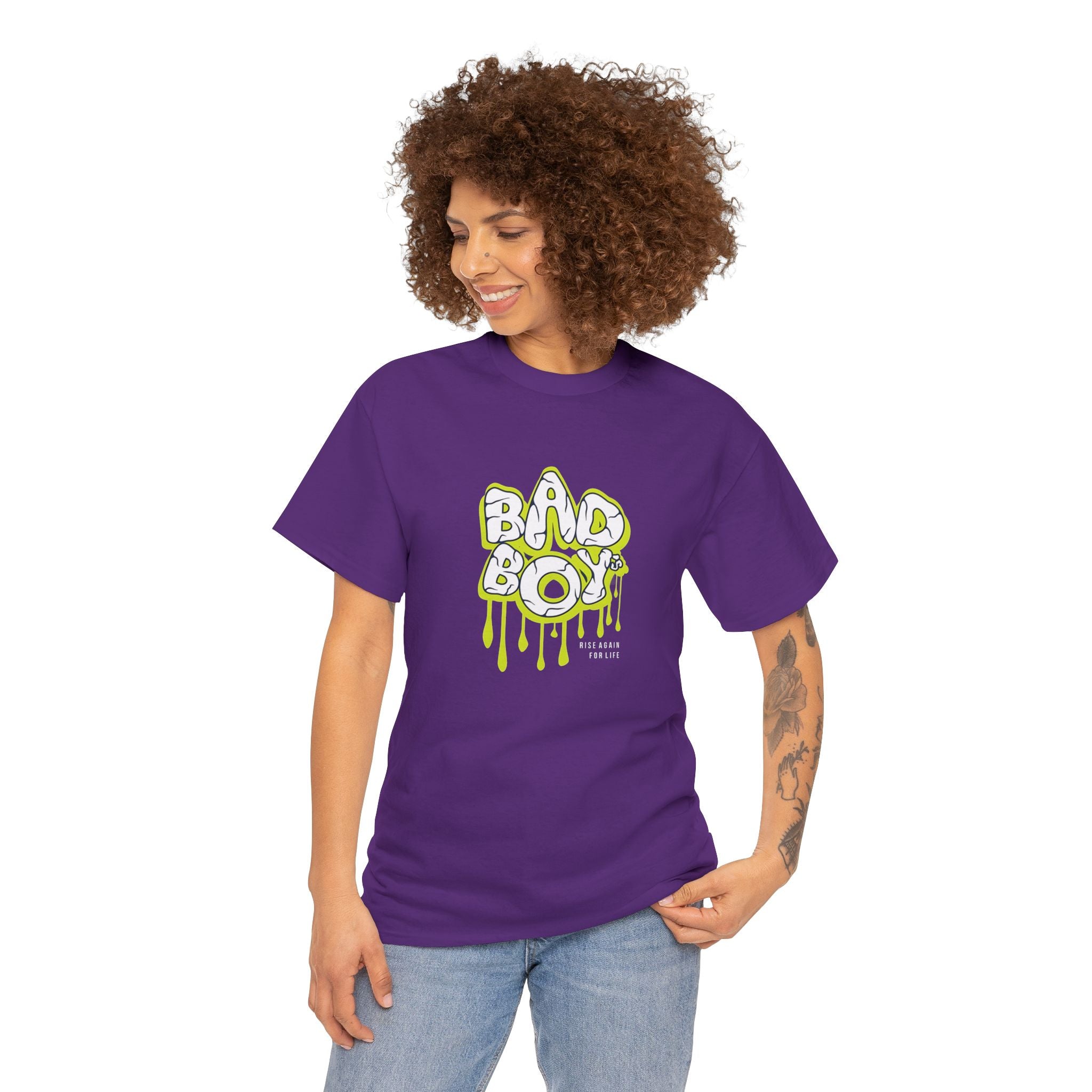 Bad Boy Heavy Cotton Tee - Unisex Graphic Tee, Streetwear Top, Casual Wear,