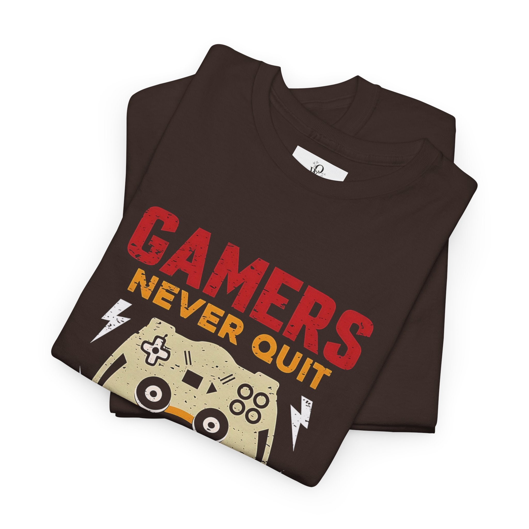 Unisex Gamer Tee - "Gamers Never Quit, We Simply Restart" - Video Game Shirt, Comfortable Casual Wear