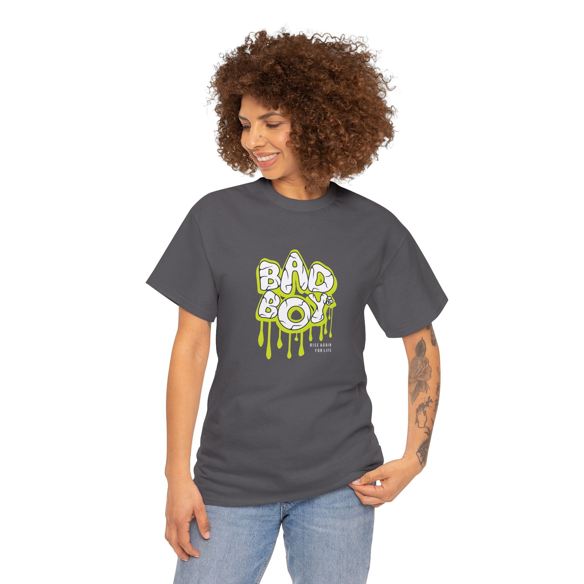 Bad Boy Heavy Cotton Tee - Unisex Graphic Tee, Streetwear Top, Casual Wear,