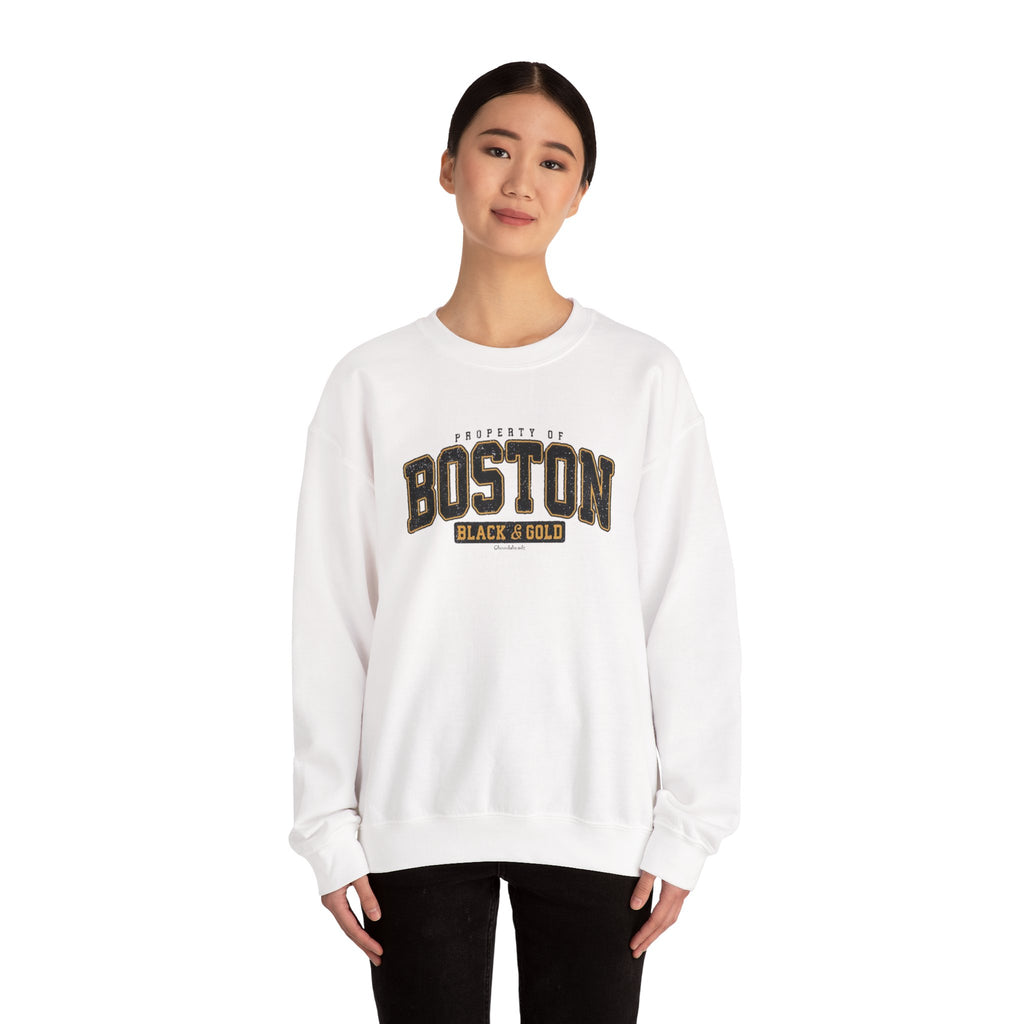 Boston Black & Gold Crewneck Sweatshirt