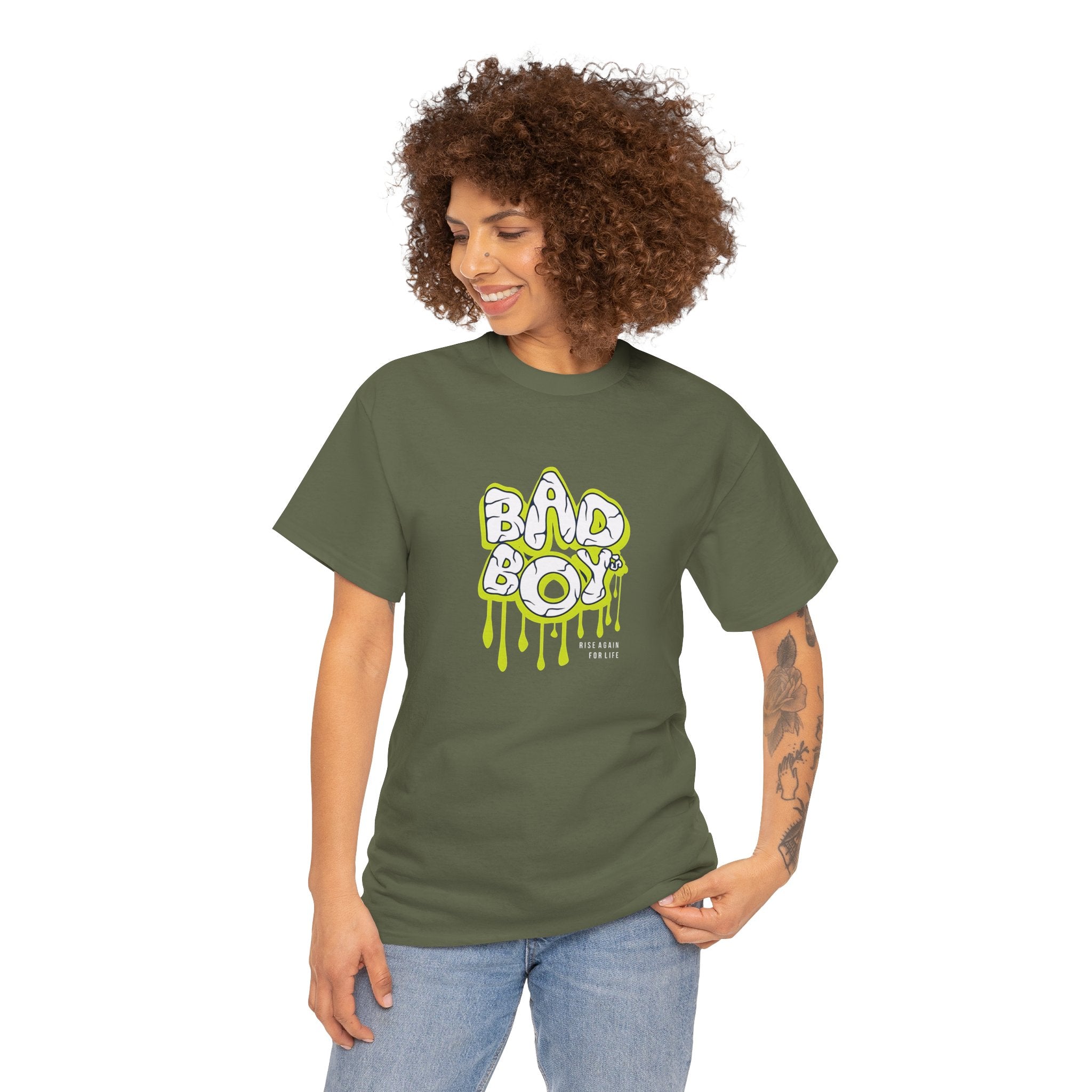 Bad Boy Heavy Cotton Tee - Unisex Graphic Tee, Streetwear Top, Casual Wear,